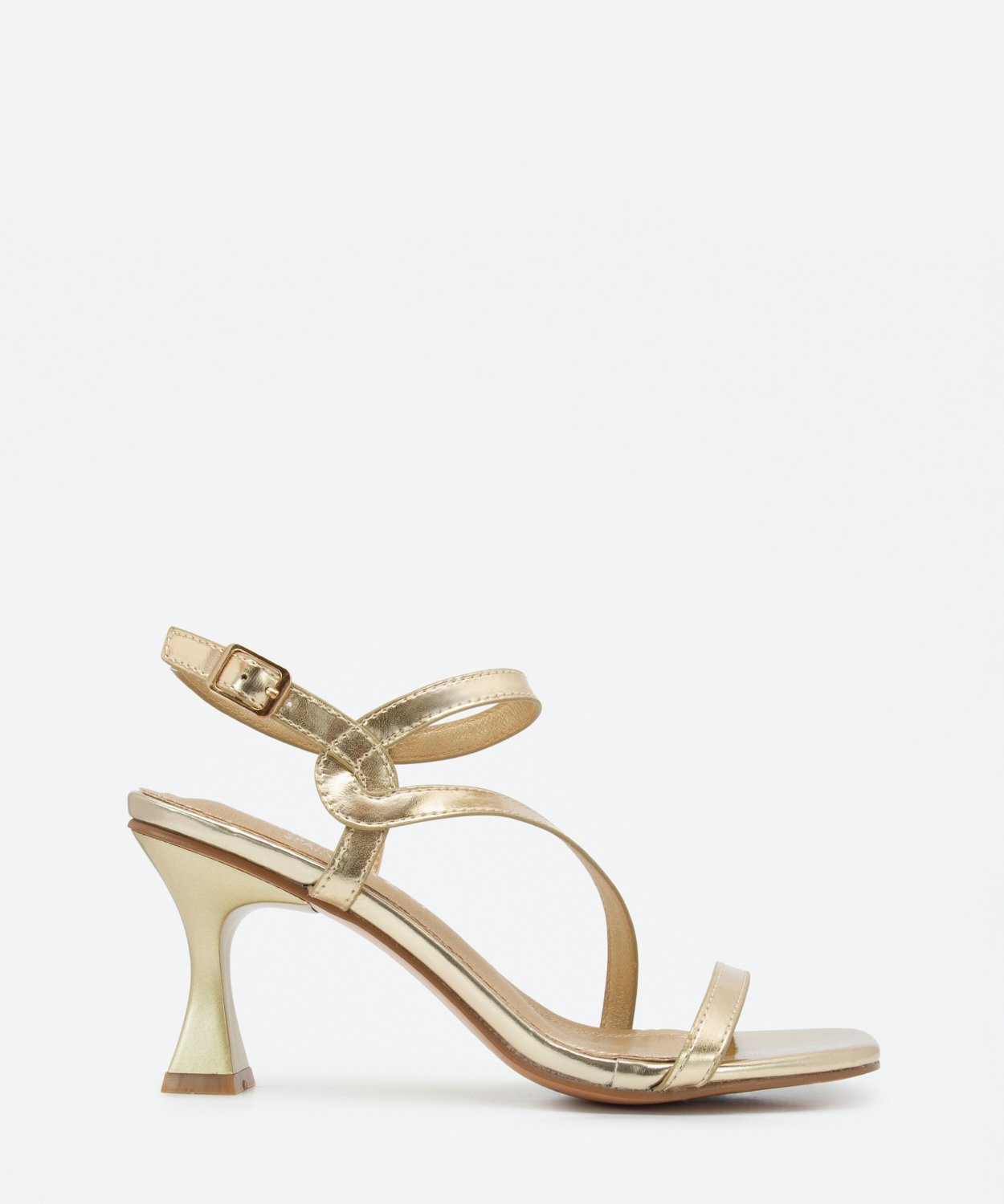 Sandalias tacón tiras